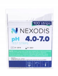 Paski wskaźnikowe pH NEXODIS 4,0-7,0 100szt.