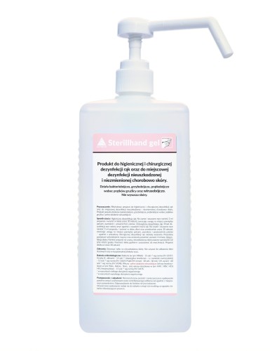 Sterillhand GEL – żel do higienicznej i chirurgicznej dezynfekcji rąk 1L + pompka