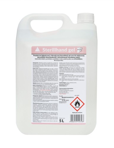 Sterillhand GEL 5L – żel do higienicznej i chirurgicznej dezynfekcji rąk