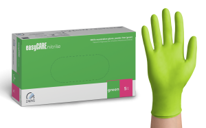 Rękawice nitrylowe zielone easyCARE 100szt.