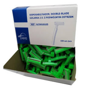 Golarki Jednorazowe ZARYS – Podwójne Ostrze, Zabezpieczenie, 100 szt.