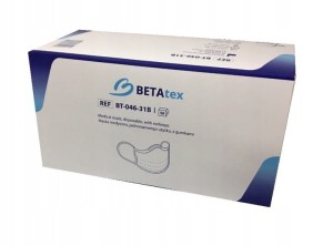 Maseczki chirurgiczne z gumką BETAtex 50szt. 
