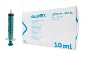 Strzykawki 3-częściowe dicoNEX Luer  10ml 100szt.