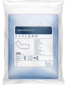 Zarękawki foliowe z gumkami niebieskie 100szt.