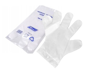 Rękawice ochronne foliowe HDPE 100szt. 