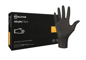 Rękawice nitrylowe czarne NITRYLEX BLACK 100szt.