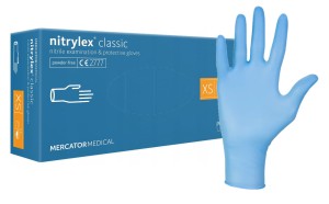 Rękawice nitrylowe niebieskie NITRYLEX CLASSIC 100szt. 