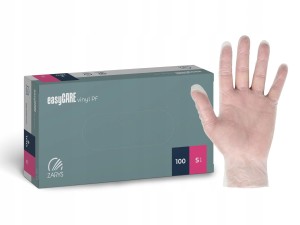 Rękawice winylowe bezpudrowe easyCARE vinyl PF 100szt.