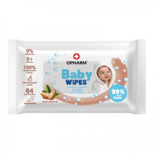 Chusteczki nawilżane dla dzieci z olejkiem z migdałów 64szt. Baby Wipes