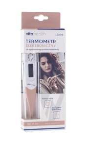 Termometr elektroniczny z elastyczną końcówką VitaHealth, wodoodporny