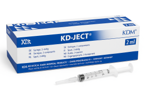 Strzykawki jednorazowe KD-JECT – 2-częściowe, luer 2ml 100szt