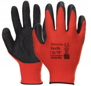 Rękawice robocze ochronne TECH RED 12 par