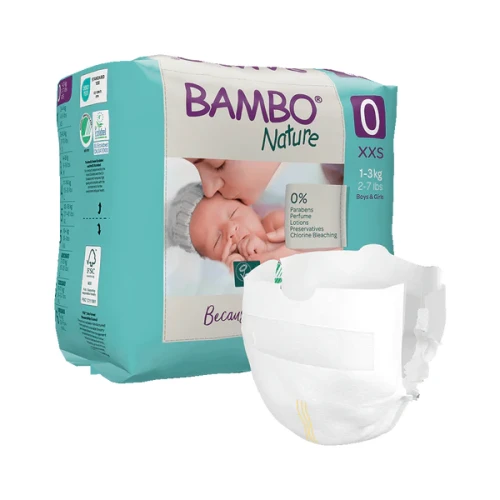 Pieluszki dla dzieci Bambo Nature 0 (1-3 kg, 24szt.)