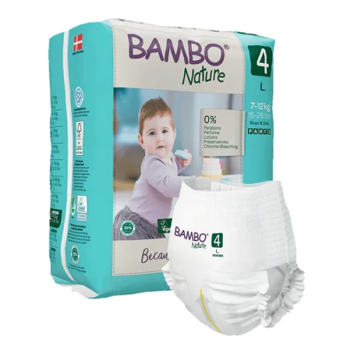 Pieluchomajtki dla dzieci Bambo Nature 4 (7-14 kg, 20szt.)