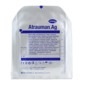 Atrauman Ag 5 cm x 5 cm opatrunek ze srebrem sterylny, 1 szt.