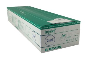 Strzykawki 2-częściowe BRAUN 2ml 100szt.